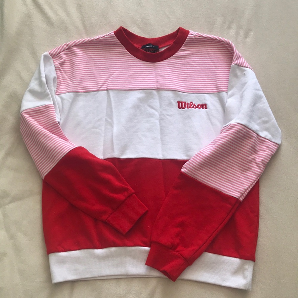 Wilson retro crew neck pullover